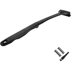 BAZEITFLOW Rasoio per la Schiena da Uomo a Tripla Lama Depilatore Corpo con Impugnatura Antiscivolo e Angolo Regolabile Rasoio Portatile per Rasatura a Secco e a Umido per Viaggi e Cura