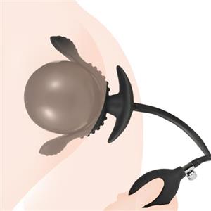 Qcpuuu Plug Anale Gonfiabile in Silicone, Grande Butt Plug Regolabile, Palline Anali, Giocattolo Anale per Massaggio Punto G e Prostata, Stimolazione Sessuale Progressiva per Uomo e Donna