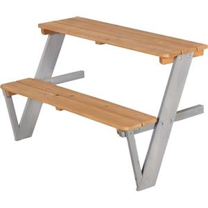 roba Estensione picnic per casetta - Set con tavolo e panca per esterni - Per bambini da 18 mesi - Legno multicolore, resistente
