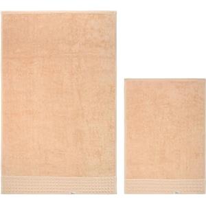 THUN Set 2 asciugamani tortora, 100% cotone, Collezione Iconic Elengance, 40 x 60 cm, 60 x 100 cm