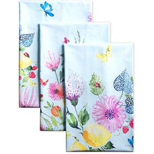 Maison d' Hermine Jardin D'Ete-Mint 100% cotone, set di 3 asciugamani da cucina Multi-Purpose | Asciugamani da bar | Primavera/Estate (50 cm x 70 cm)