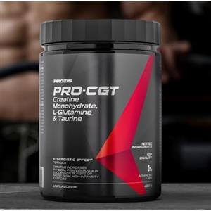 Generico Prozìs Pro CGT 400 grammi - creatina + glutammina+ taurina - Miscela per aumento forza e potenza. Multi gusti (Arancia)