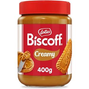 Biscoff Lotus Biscoff | Crema Spalmabile Dolce| Cremosa | Gusto Biscotto Caramellato | Vegani | Senza Noci | Nessun Colorante o Additivo Artificiale| Vasetto in Plastica PET | 400g