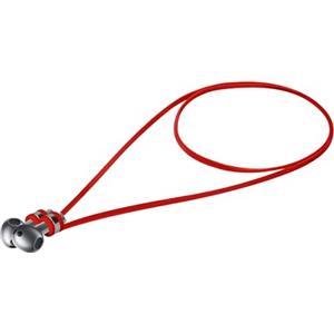 kwmobile Laccetto Portauricolari Compatibile con Samsung Galaxy Buds 3 / Soundcore P20i / Wave Beam/Fun Air PRO 4 - Cordino Porta Cuffie in-Ear - Laccio Cuffiette Magnetico Rosso