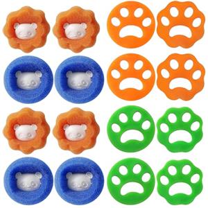 Yunyige Acchiappa Peli per Lavatrice,Cattura Peli Lavatrice,16 Pallines Lavatrices Catturas Peli,Cattura Peli Lavatrices Animali