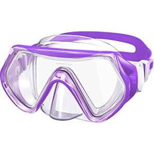 Findway Maschera Subacquea Bambini per Snorkeling,Maschera da Snorkeling e Immersioni per Età 4-16 Anni Ragazzi Ragazze Bambino,Non perde Anti Nebbia Impermeabile Vista Chiara Occhiali da Nuoto