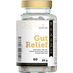 Golden Tree Gut Relief - Integratore a base di erbe con anice stellato cinese, radice di liquirizia e mix di enzimi - Quercetina e trans-resveratrolo - 60 capsule vegetariane