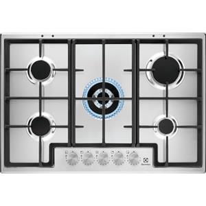 Electrolux EGS75362X Piano Cottura a Gas 75 cm 5 Fuochi Acciaio Inox Ghisa