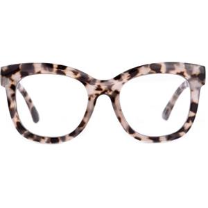 SKYWAY Occhiali da Lettura Oversize da Donna, Occhiali da Lettura Anti Luce Blu per Computer, Eleganti Occhiali con Montatura Quadrata Grande (Grigio Tartaruga,2.50)