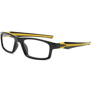 LJCZKA Occhiali Luce Blu Antiriflesso Uomo Donna, Occhiali Anti Luce Blu Fotocromatici Occhiali Ciclismo MTB con Lenti Trasparenti