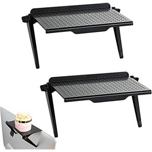 Srcasy 2 Pezzi Mensole Porta Decoder, Schermo TV Ripiano Ripiano, Ripiano Superiore per Schermo TV, Ripiano Superiore dello Schermo Regolabile, per TV Box Router Telecomando