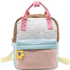 LJCZKA Zaino Fiori Bambina Piccolo Zainetto Carino Ragazza Leggero, Zaino Prescolare per Scuola Asilo Viaggio