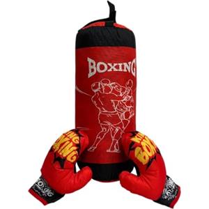 Generico Set Pugilato Bambini Sacco da Pugilato Boxe Grande cm 50 Robusto con Guantoni Allenamento Bambini Sacco e Guantoni Guanti da Boxe Combattimento Sparring Kickboxing Sacchi Pugilato Sport Guanti Box