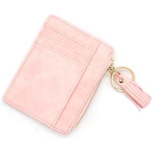 LJCZKA Porta Carte di Credito Sottile Donna, Portafoglio Sottile con Portamonete, Porta Tessere Donna Sottile con Blocco RFID