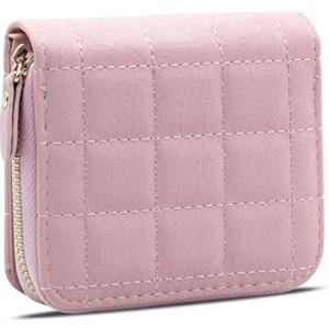 LJCZKA Portafoglio da Donna Piccolo in Pelle PU, Portafoglio Grande Capacità Donna con Portamonete, 8 slot per Carte e 2 Compartimenti