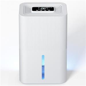 MaidellAir Deumidificatore elettrico 2700 ml, silenzioso, con spegnimento automatico, timer 6-8-10 ore, modalità sleep, luce notturna a 7 colori, portatile, per bagno, camera da letto (840 ml/24 h)