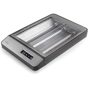 Lacor - 69415 - Tostapane digitale Practic, 1000 W, 6 livelli di potenza, 3 resistenze, Vassoio raccogli briciole, Avviso acustico, Display digitale, Acciaio inox