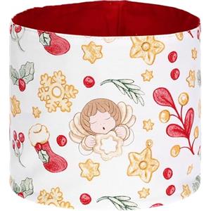 THUN, Set Tagliere con Sacchetto Porta Pane in Legno, Collezione Sorprese di Natale, Set per Casa e Cucina, Idea Regalo per Natale, Tagliere 35x25x1,5 cm, Portapane 20x18 cm