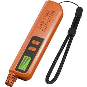mumisuto Rilevatore Gas e Monossido di Carbonio, Rilevatore Metano per GPL/Gas Naturale/Carbone, Monitor di Metano e Propano Butano, Portatile con Display LCD (Arancione)
