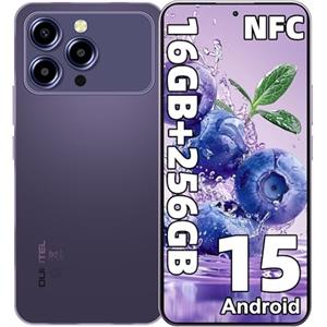 OUKITEL P1 PRO Smartphone Android 15, 16GB+256GB/2TB Telefono Cellulare Helio G100, 6,7" FHD+ 120Hz AMOLED Display, 5150mAh Cellulare 50MP+32MP, NFC/Doppia SIM 4G/Impronta Digitale/Sblocco Facciale