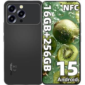 OUKITEL P1 PRO Smartphone Android 15, 16GB+256GB/2TB Telefono Cellulare Helio G100, 6,7" FHD+ 120Hz AMOLED Display, 5150mAh Cellulare 50MP+32MP, NFC/Doppia SIM 4G/Impronta Digitale/Sblocco Facciale