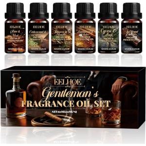 Ourdort Set di oli essenziali da uomo, set di oli essenziali di legno | oli essenziali per uomo, olio essenziale di sandalo, olio profumato di sandalo, set di oli essenziali per uomo