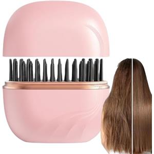 YRTUOP Mini Piastra Per Capelli, 3 Livelli Riscaldamento Rapido Spazzola Lisciante Per Capelli Pettine Riscaldante Lisciante Portatile Spazzola Per Styling Per Vacanza Festività Viaggio