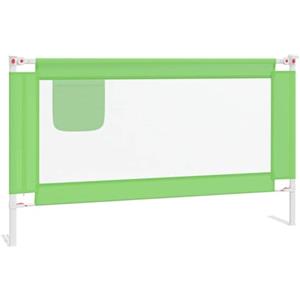 vidaXL Sponda Letto di Sicurezza per Bambini Verde 140x25cm in Tessuto