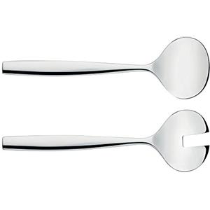 Alessi Dressed - Posate Insalata in Acciaio Inossidabile, Confezione da Due, Lunghezza 28 cm, Design di Marcel Wanders