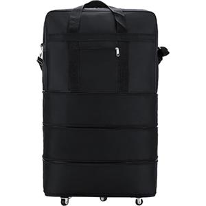 Dorccsi Borsone Pieghevole Espandibile Di Grande Capacità Con Ruote Girevoli A 360° Multifunzione Impermeabile Oxford Per Uomo Donna Viaggio D'Affari