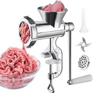 SVCEQZE Tritacarne Manuale - Alimenti Robustissimo Manuale | Tritacarne A Manovella Per Casa - Carne Manzo Pepe Funghi Pollo Cucina Dormitorio Appartamento