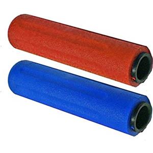 Roberto Sport Calcio Balilla Ricambio, Coppia manopole Originali Professional per aste Diametro mm.18 Colori Rosso, Blu
