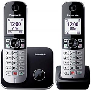 PANASONIC TELEFONO INALAMBRICO DECT KX-TG6852SPB DUO NEGRO