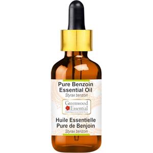 Greenwood Essential Puro Olio Essenziale Di Benzoino (Styrax benzoin) con contagocce in vetro Distillato a vapore 10ml (0.33 oz)