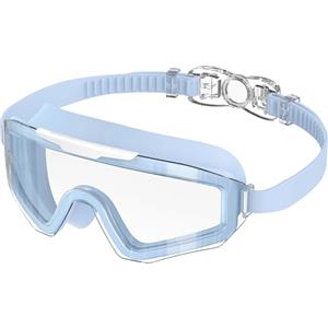 Ambienden Occhialini Nuoto Uomo Per Adulti Con Montatura Grande, Antiappannamento, Protezione UV E Lenti HD | Occhialini Nuoto Donna Unisex Sport Acquatici All'Aperto-T-BL