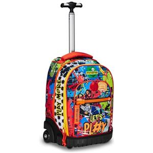 Mitama Trolley Run Scuola Urban Game,Doppio Scomparto, Multicolore, Scuola Elementare e Tempo Libero, Bambino Ragazzo