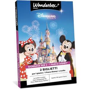 Wonderbox Connect - Cofanetto Regalo - Disneyland - 1 Giorno 1 Parco - 2 Persone - Parco Disneyland o Walt Disney Studio - Valido 27 Mesi
