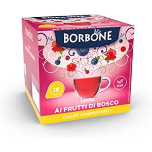 Caffè Borbone Tisana ai Frutti di Bosco - 72 cialde (4 astucci da 18 cialde) - Sistema ESE
