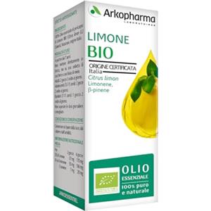 Arkopharma Arko Essentiel Olio Essenziale di Limone Bio - Effetto Antiossidante - Certificato OEBBD - Flacone da 10ml