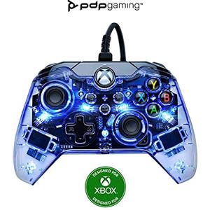 PDP Controller di gioco cablato Afterglow LED - Luci colorate RGB Hue - Connettore USB - Controlli audio - Gamepad a doppia vibrazione - Xbox Series X|S, Xbox One, PC