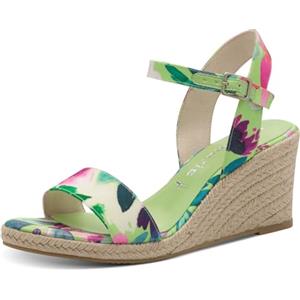 Tamaris Damen 1-28300-42, Sandali con Zeppa Donna, Verde, 40 EU