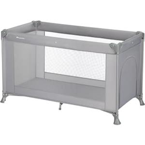 Bebeconfort Sweet Dreams Lettino da Campeggio per Bambini 0-3 anni (15 kg), Lettino Neonato da Viaggio Pieghevole Leggero, Materasso Imbottito, Finestra Laterale, Chiusura Compatta, Mineral Grey