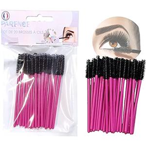 PARENCE - 100PZ Spazzolini semi riutilizzabile e lavabile in fibra morbida di alta qualità siliconata, usa e gettate dopo 5 uso,Pennelli per trucco Mascara Spazzola per sopracciglia Applicatore