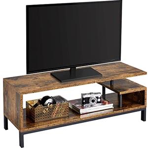 Yaheetech Mobile TV Mobile Porta Televisore a 2 Ripiani 106 x 40 x 40 cm Mobiletto Industriale Tavolino Basso Vintage Console per Salotto