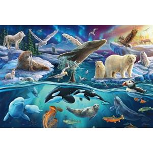 Schmidt Spiele 56484-Puzzle per bambini, motivo: animali nell'Artico, 150 pezzi, Animalier