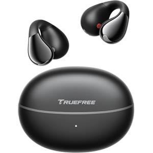 truefree B1 Open Ear Bluetooth Cuffie Clip On Sport Senza Fili Bluetooth 5.4 Auricolari Comfort, Suono 3D, EQ Dinamico App, Leggeri Stabili, Solo 5 g, Tempo di riproduzione 25 ore (Nero)