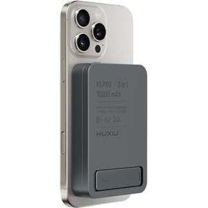 KU XIU Power Bank Magnetico Ricarica Rapida,10000mAh 3 in 1 Caricatore Portatile,15W Pieghevole Wireless PowerBank,Caricatore Stazione Metallo Viaggio per iPhone 17/16,per iWatch,per Airpods