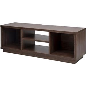 Iris Ohyama, Porta TV/Mobile TV/TV Supporto in legno/Porta TV con ripiani aperti/Porta TV per TV da 55 pollici, Legno massello, Ufficio, Soggiorno - TV Cabinet Standard OTS-125S - Marrone