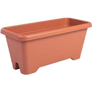 Iris Ohyama Vaso per piante, fioriera sospesa con sistema di drenaggio dell'acqua per il giardinaggio - Air Planter600, Marrone