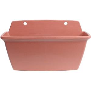 Iris Ohyama, Vaso per piante, fioriera a muro con sistema di drenaggio/conservazione dell'acqua per il giardinaggio - Wall Planter350, Marrone